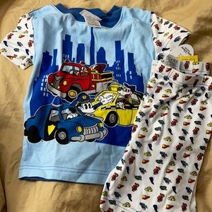 Disney Mickey NYC Heroes shorty PJ set